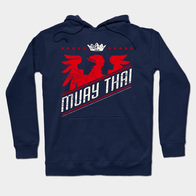 Eagle Muay Thai Shirt Hoodie by ThreadsMonkey